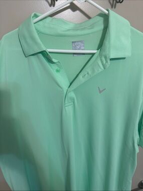 Callaway Mint Green Men's Performance Golf Polo